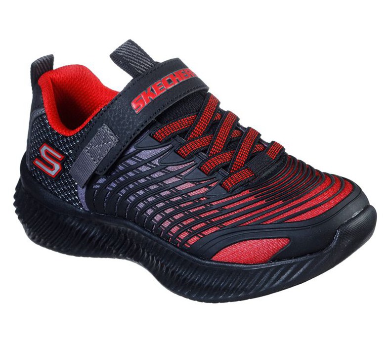 Skechers Optico - Boys Sneakers Red/Black [AU-KB7948]